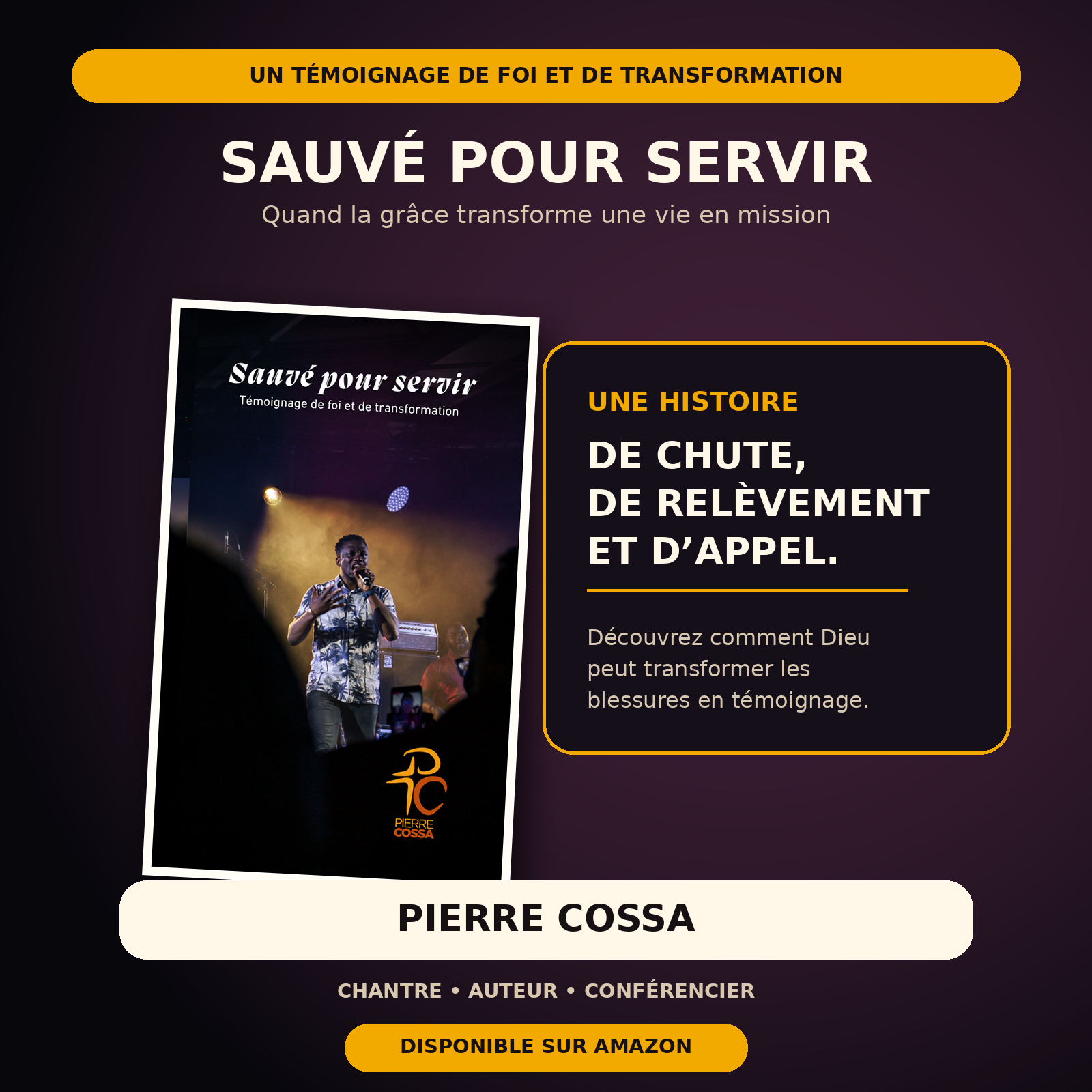 Visuel de présentation du livre Sauvé pour servir de Pierre Cossa